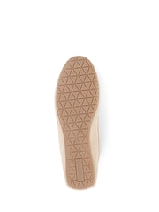 Jones Bootmaker Cream Leather Moccasins - Image 6 of 6