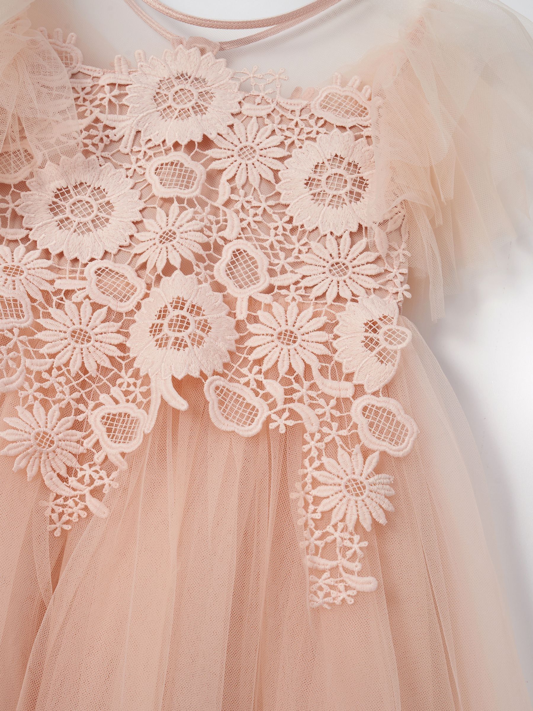 Angel Mesh Dress-Pink
