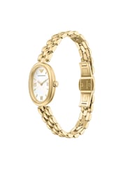 Emporio Armani Gold Tone Sinfonia Two-Hand Gold-Tone Stainless Steel Watch - Image 4 of 7