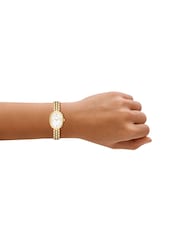 Emporio Armani Gold Tone Sinfonia Two-Hand Gold-Tone Stainless Steel Watch - Image 7 of 7