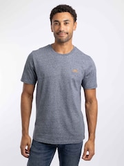 Weird Fish Light Grey Fished Branded Cotton T-Shirt - Image 1 of 6