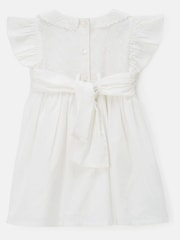 Angel & Rocket White 100% Cotton Embroidered Collar Molly Dress - Image 3 of 4