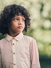 Angel & Rocket Pink Chase Panelled 100% Cotton Shirt - Image 2 of 8