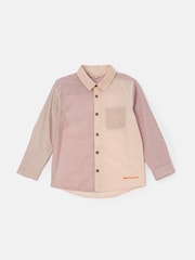 Angel & Rocket Pink Chase Panelled 100% Cotton Shirt - Image 6 of 8
