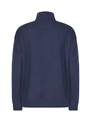 PixieGirl Petite Blue St Etienne Quarter Zip Sweatshirt - Image 6 of 6