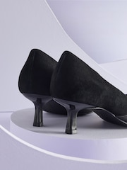 Black Forever Comfort®  With Motionflex Point Toe Kitten Heel Court Shoes - Image 5 of 6