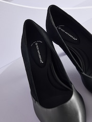 Black Forever Comfort®  With Motionflex Point Toe Kitten Heel Court Shoes - Image 6 of 6