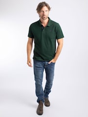 Verde oscuro - Polo de algodón piqué Miles de Weird Fish - Imagen 1 de 7