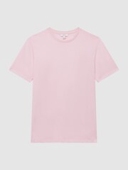 Reiss Pale Pink Bless Crew Neck T-Shirt - Image 2 of 6