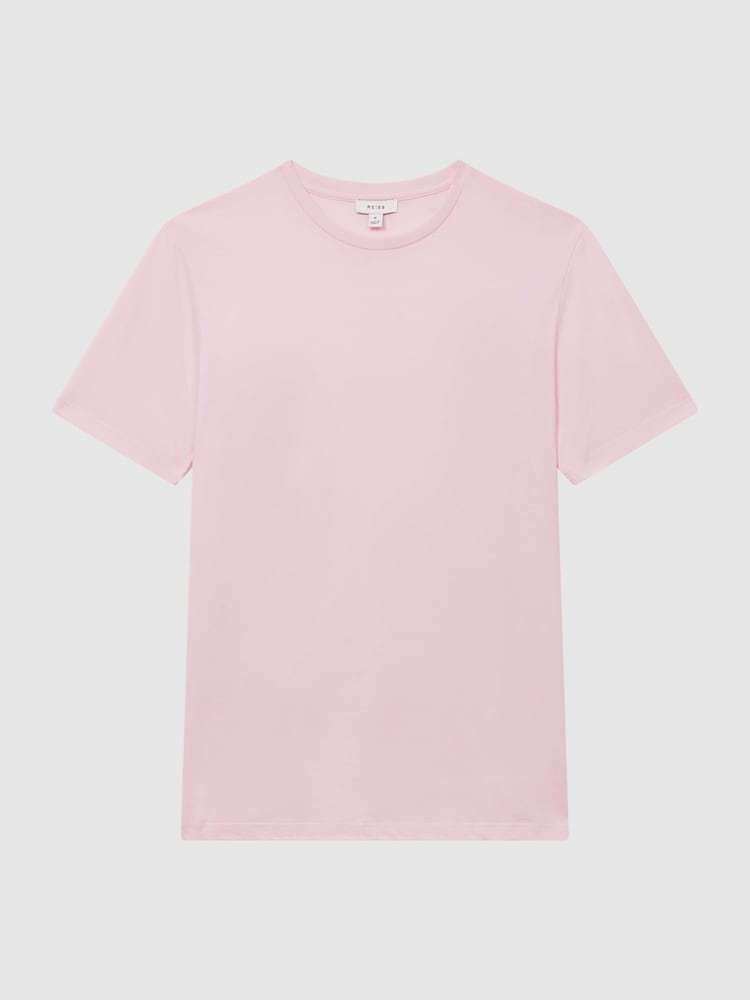 Reiss Pale Pink Bless Crew Neck T-Shirt - Image 2 of 6