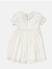 Angel & Rocket Cream 100% Cotton Amelia Tiered Lace Dress - Image 3 of 4