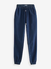 Dark Blue Cosy Denim Joggers - Image 5 of 9