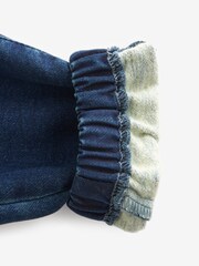 Dark Blue Cosy Denim Joggers - Image 8 of 9