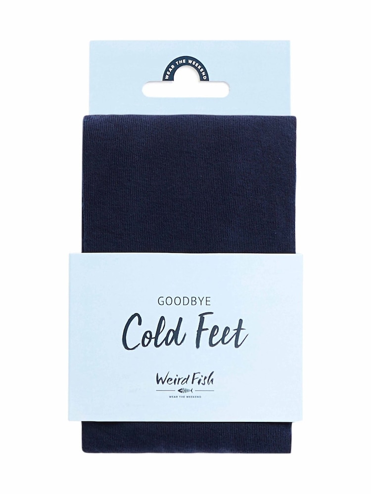 Weird Fish Blue Una Plain Tights - Image 3 of 3 Weird Fish Blue Una Plain Tights - Image 3 of 3