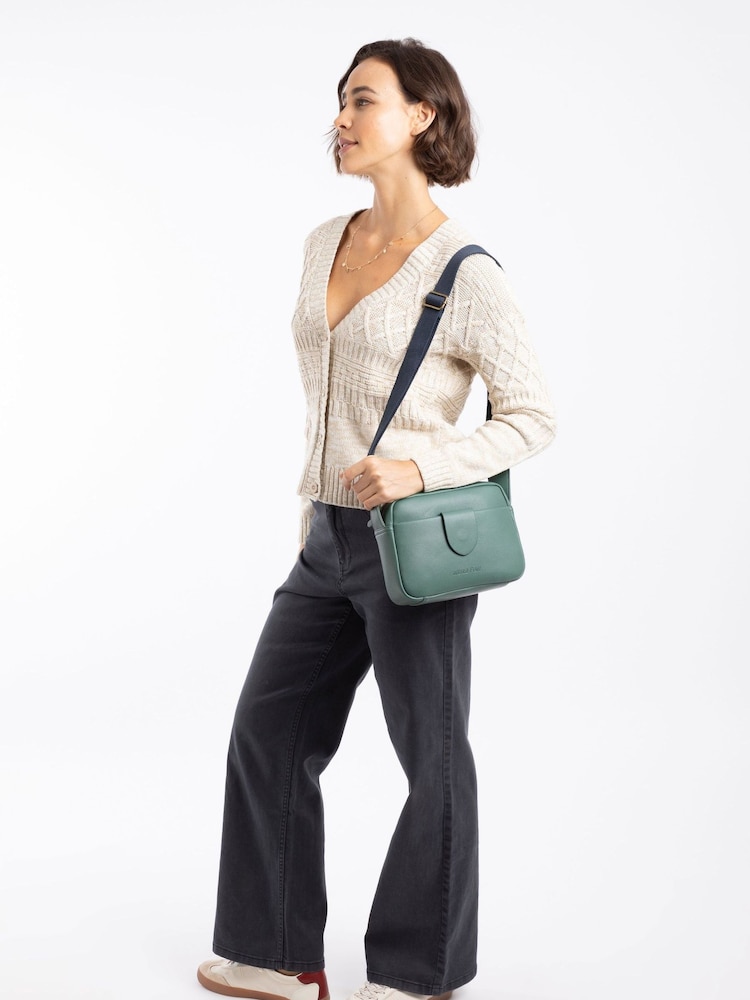 Weird Fish Green Dion Cross-Body Bag - Image 2 of 6 Weird Fish Green Dion Cross-Body Bag - Image 2 of 6