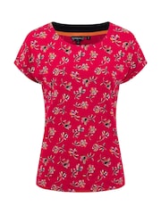 Weird Fish Red Paw Cotton Printed Jersey T-Shirt - Image 6 of 7