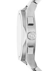 Armani Exchange Silver Tone Sync Three-Hand Day-Date Stainless Steel Watch - Image 4 of 6
