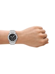 Armani Exchange Silver Tone Sync Three-Hand Day-Date Stainless Steel Watch - Image 5 of 6