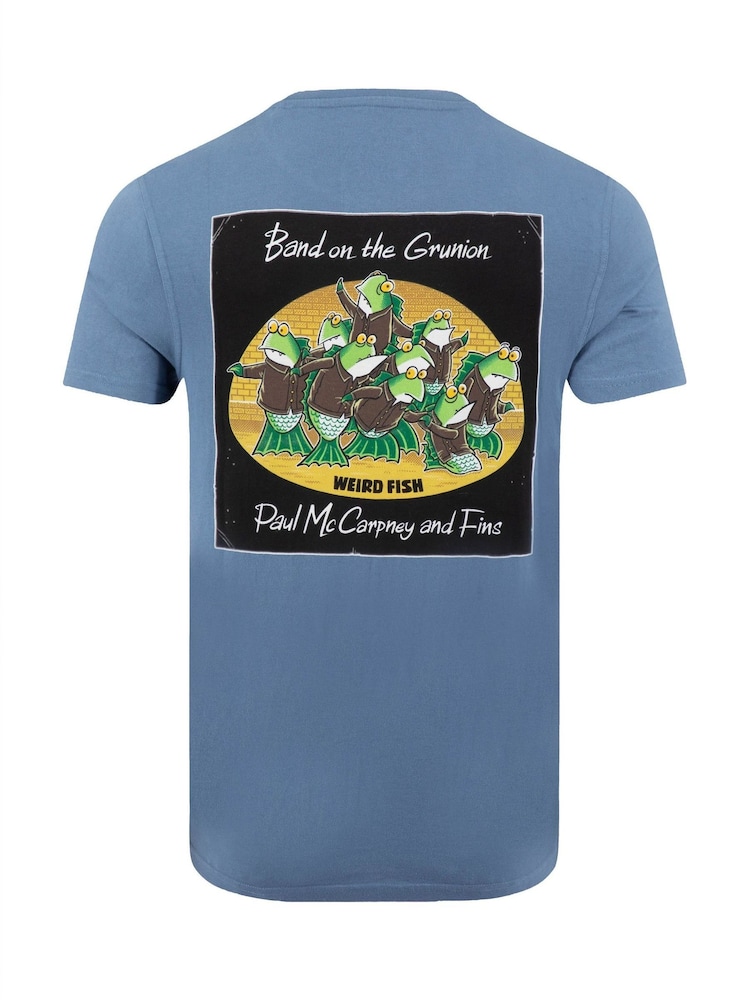 Weird Fish Blue Band On The Grunion Back Print Artist T-Shirt - Image 6 of 6 Weird Fish Blue Band On The Grunion Back Print Artist T-Shirt - Image 6 of 6