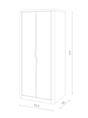White Compton Kids Wardrobe - Image 6 of 6