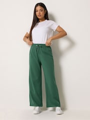 M&Co Green Petite Wide Leg Joggers - Image 3 of 6