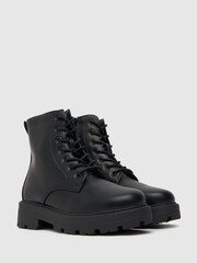 Schuh Alanna Chunky Lace-Up Black Boots - Image 2 of 2