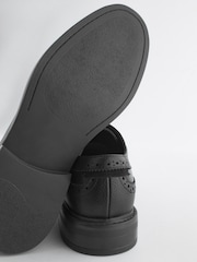 Black Wing Brogue Shoes - Image 4 of 6