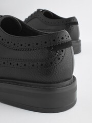 Black Wing Brogue Shoes - Image 6 of 6