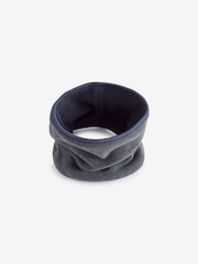 Navy Charcoal Reversible Fleece Snood (3-16yrs) - Image 1 of 2