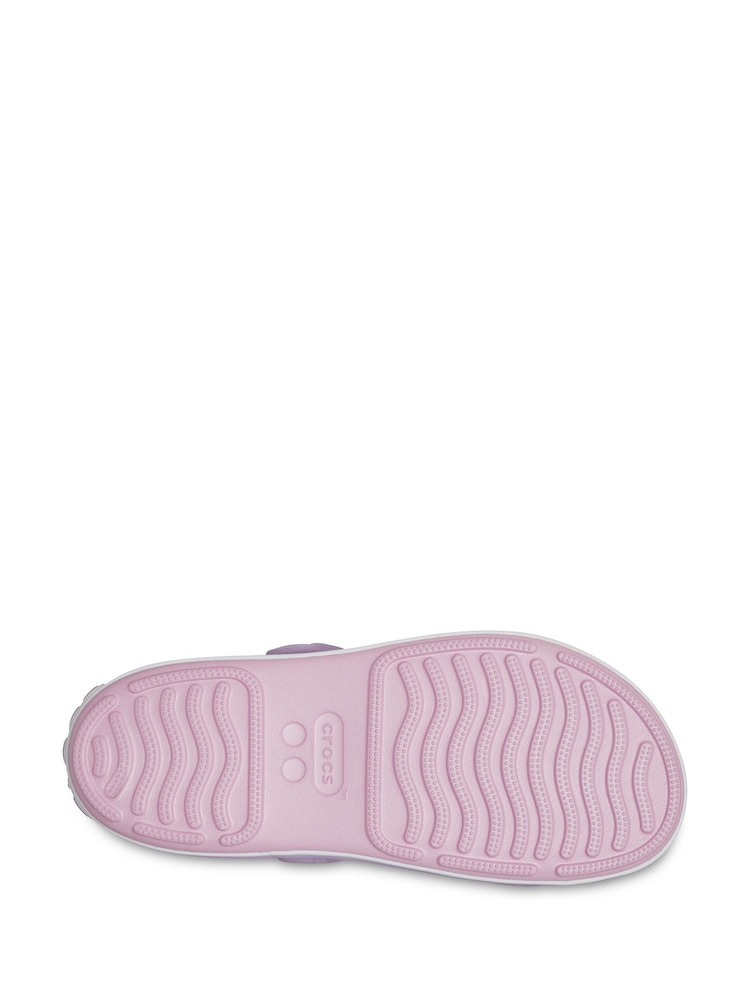 Crocs Pink Toddler Crocband Sandals - Image 3 of 6