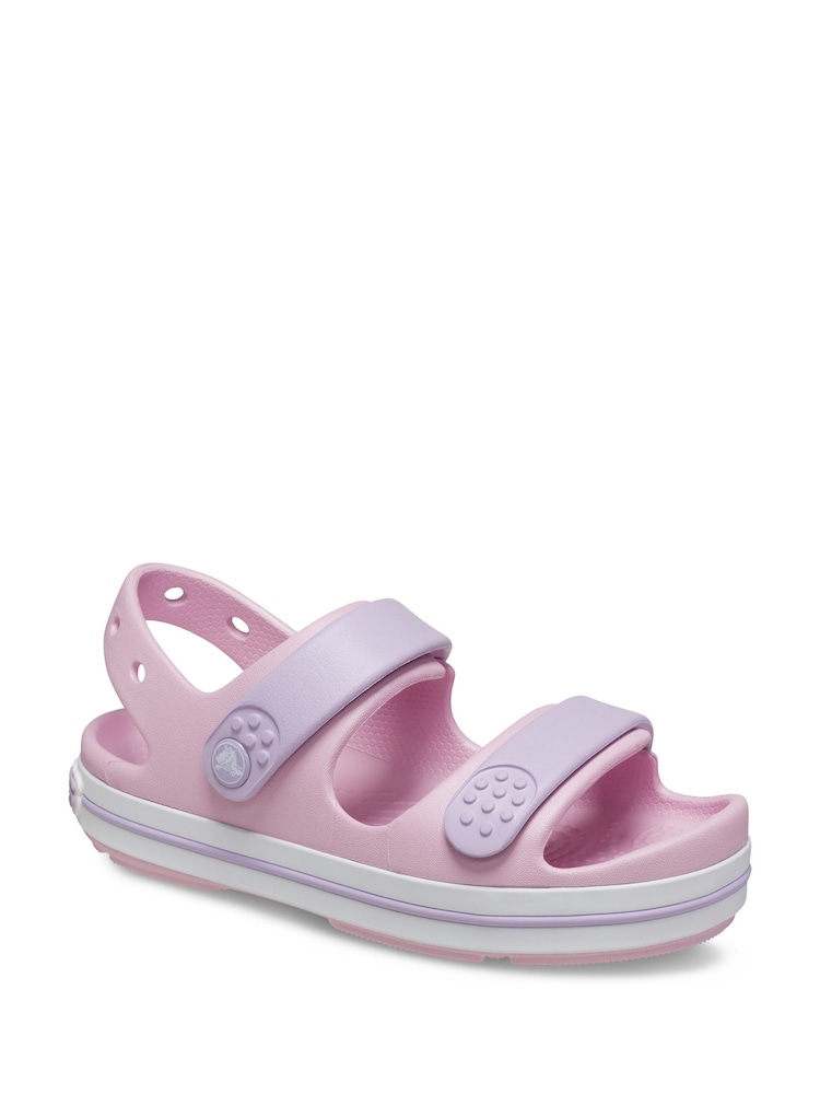 Crocs Pink Toddler Crocband Sandals - Image 4 of 6
