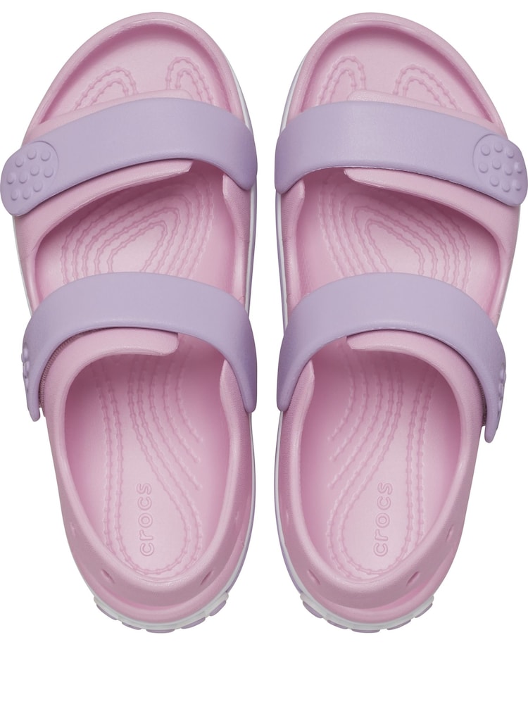 Crocs Pink Toddler Crocband Sandals - Image 5 of 6
