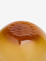 Jasper Conran London Ochre Yellow Sphere Glass Flower Vase - Image 4 of 4
