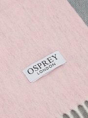Osprey London Pink Skye Cashmere Scarf - Image 6 of 7