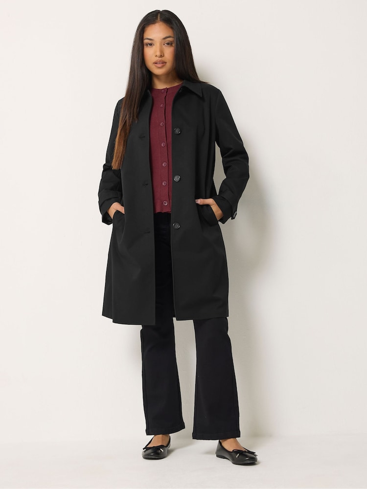 M&Co Black Petite Button Single Breasted Lined Jacket - Image 2 of 6 M&Co Black Petite Button Single Breasted Lined Jacket - Image 2 of 6
