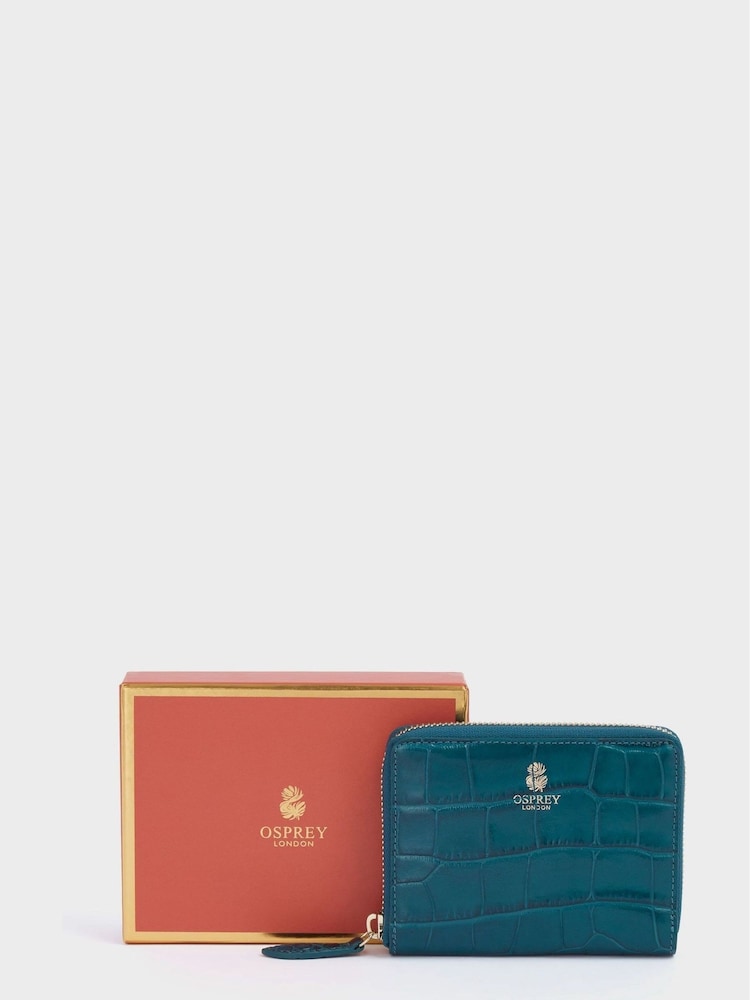 OSPREY LONDON Wentworth Italian Leather Medium Zip Purse - Image 1 of 6