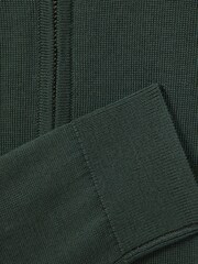 Reiss Ivy Green Robertson Junior Slim Fit Merino Wool Polo Shirt - Image 6 of 6
