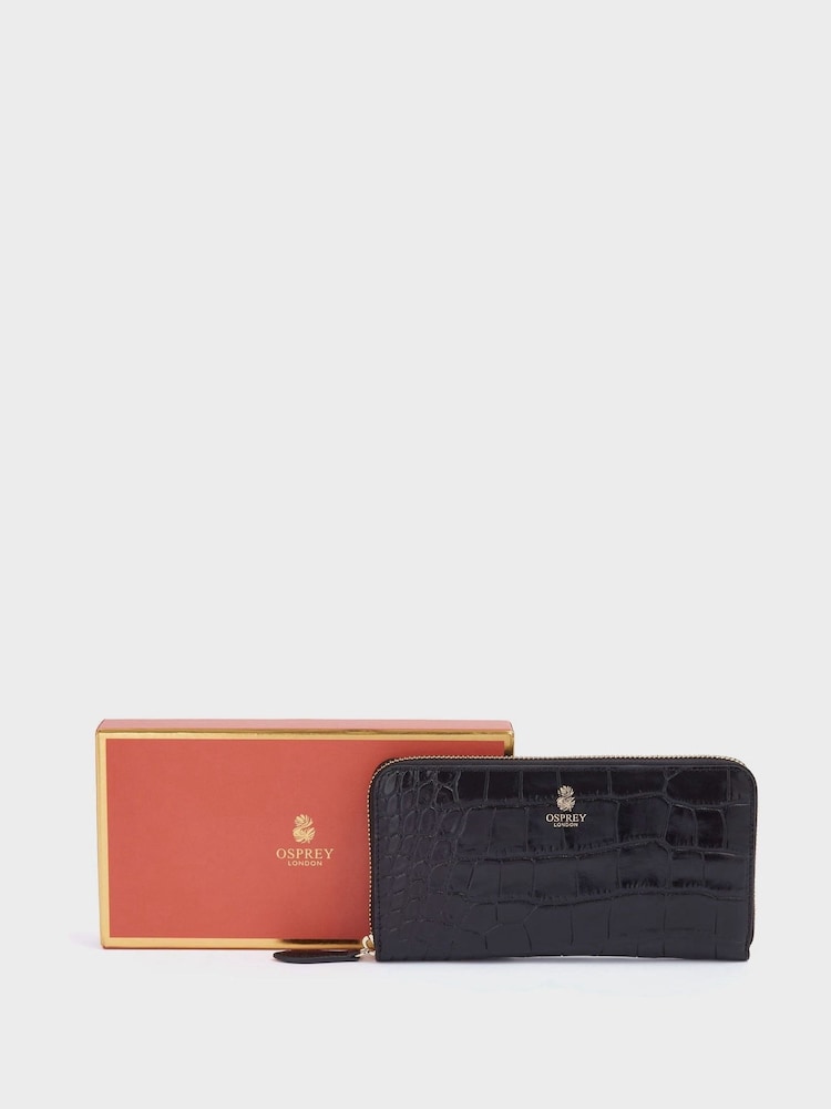 OSPREY LONDON Wentworth Italian Leather Large Zip Purse - Image 1 of 5