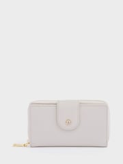 OSPREY LONDON Carla Leather RFID Zip-Round Purse - Image 1 of 5