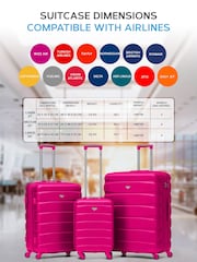 Flight Knight Hardcase Large Check in Suitcases and Cabin Case Set of 3 - Image 3 of 7