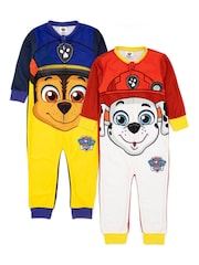 Vanilla Underground Brown Paw Patrol Kids Character Multi Pack of 2 All-In-Ones - Image 1 of 4