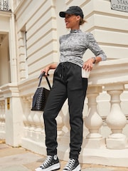Black Cosy Denim Joggers - Image 2 of 6