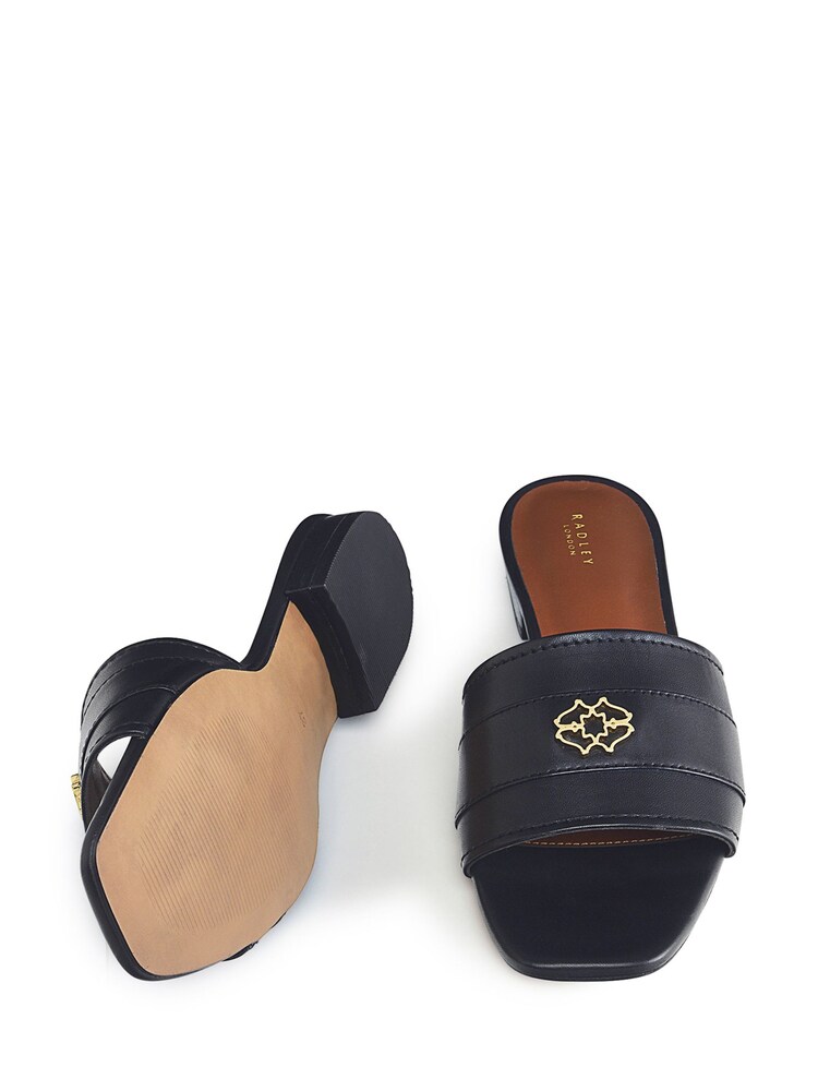 Radley London Trinity Way Heirloom Black Mules - Image 3 of 3