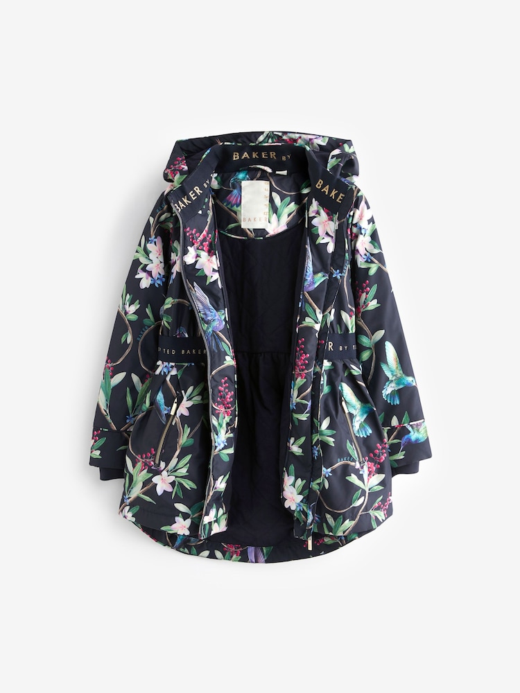 Baker by Ted Baker Shower Resistant Floral Rain Coat - Image 12 of 14