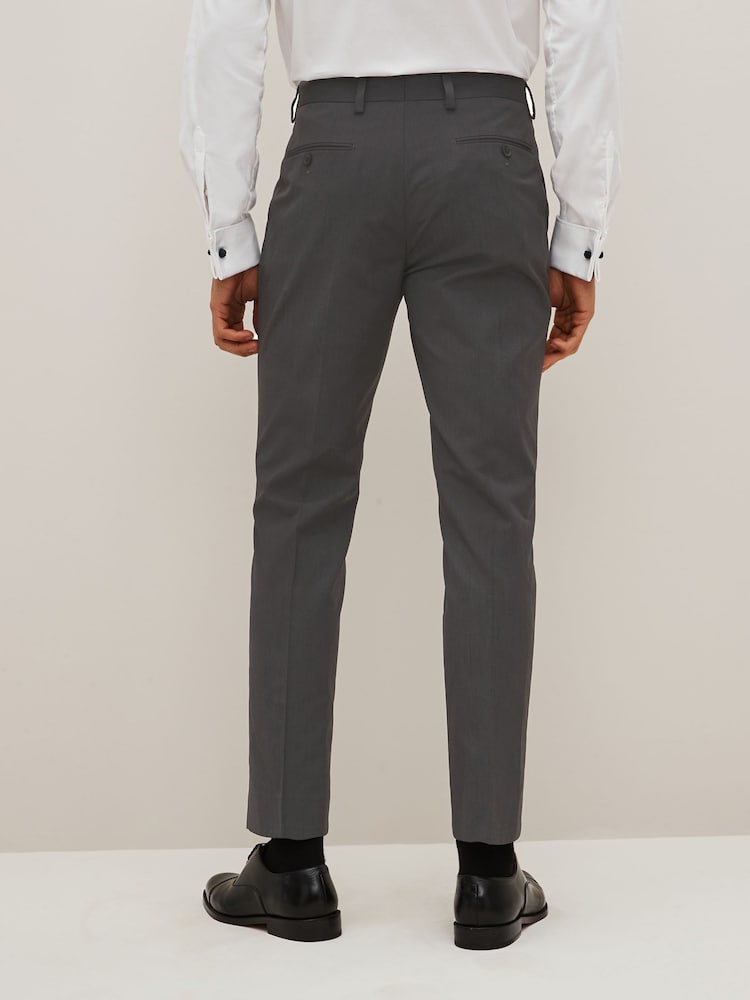 Gris de charbon de bois - Slim Fit (Slim Fit) - Pantalon de costume - Image 3 of 8