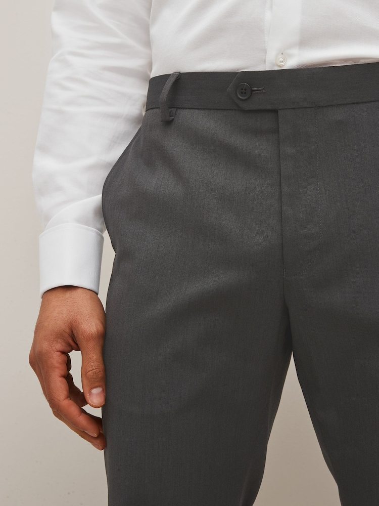 Gris de charbon de bois - Slim Fit (Slim Fit) - Pantalon de costume - Image 4 of 8