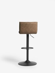 Arona Faux Leather Caramel Brown Denver Bar Stool - Image 5 of 7