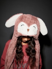 Pink Hat Scarf (3-13yrs) - Image 1 of 5