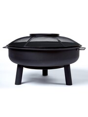 Premier Decorations Ltd Black Garden Metal Fire Pit - Image 1 of 2