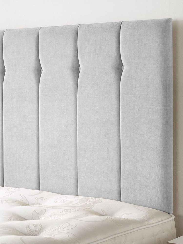 Aspire Furniture Silver Grey Amberley Headboard - Image 2 of 2